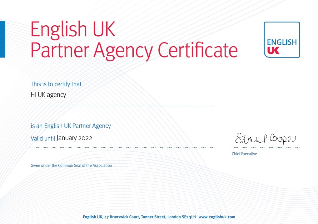 English UK partner agency
